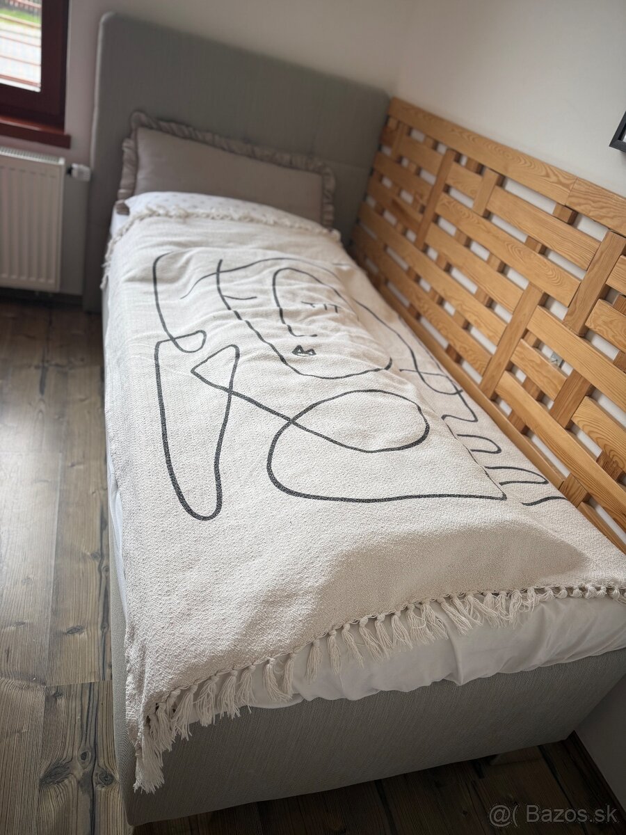 Vyklapacia postel (ako nova) s matracom - 2