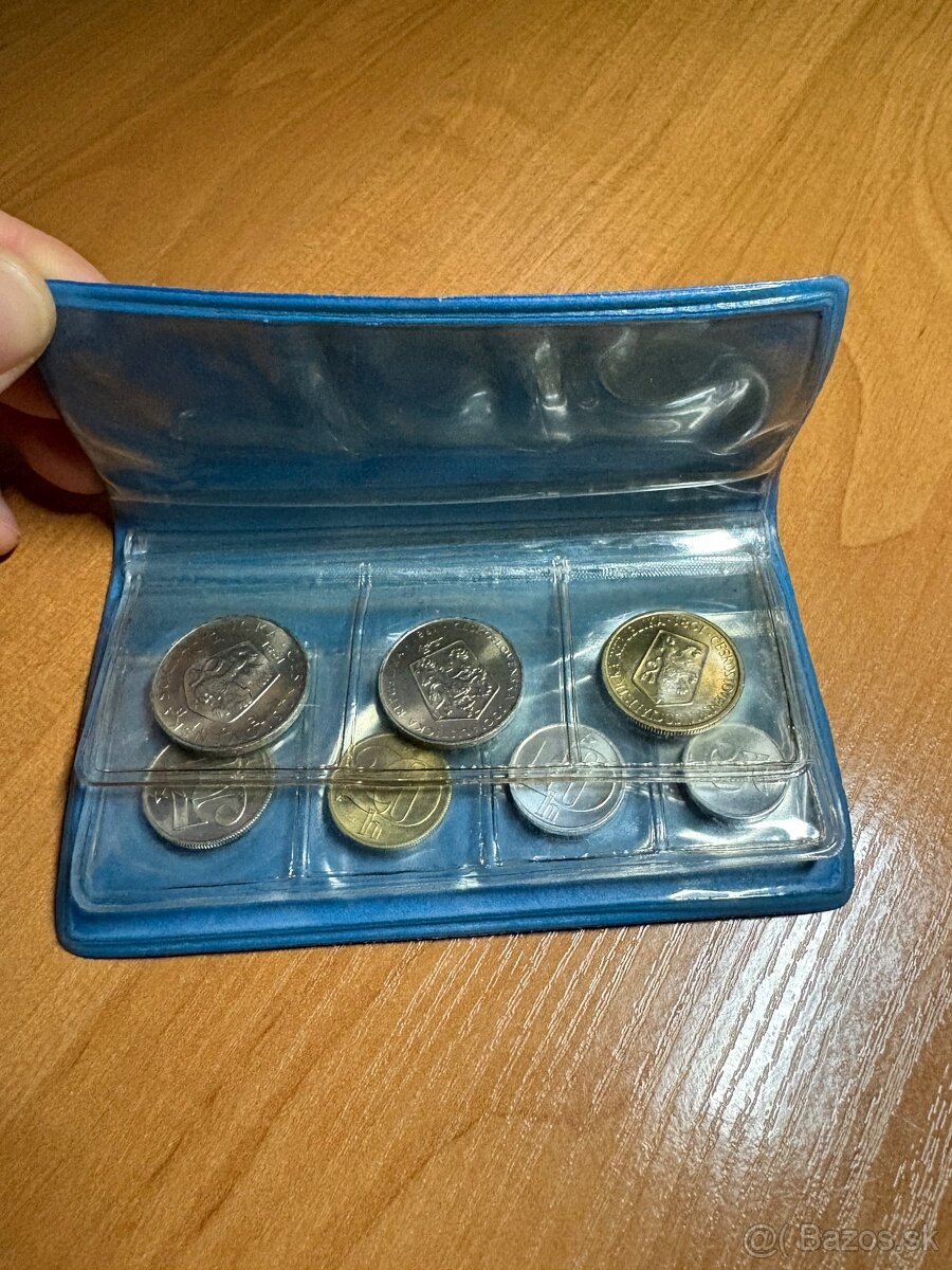 1981 sada mincí v modrom obale, darčekové balenie PVC, 6153 - 2