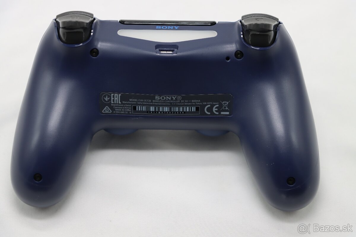 DualShock 4 V2 CUH-ZCT2E tmavo modrý – originál PS4 - 2