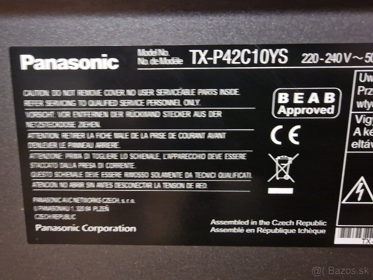 Panasonic VIERA TX-P42C10YS - 2