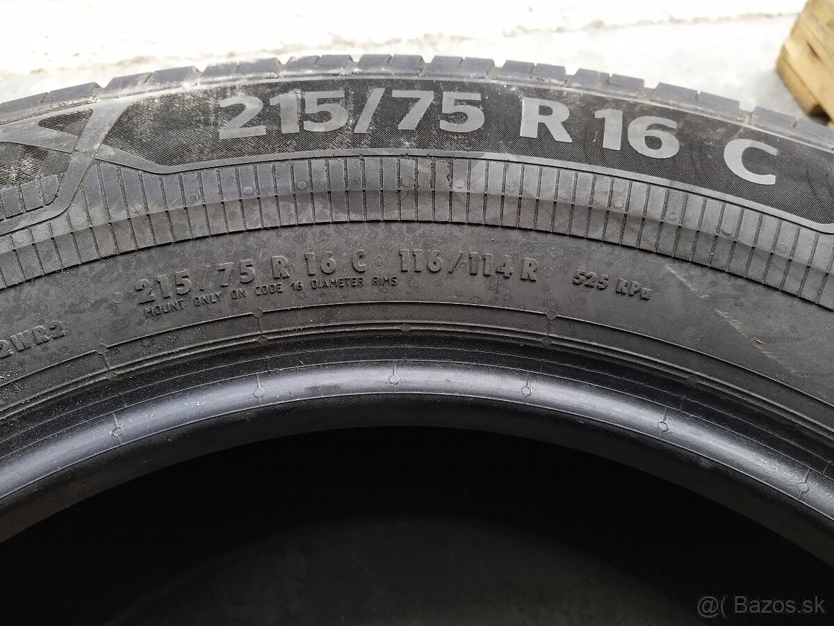215/75 r16c continental letné 2.ks doveziem - 2