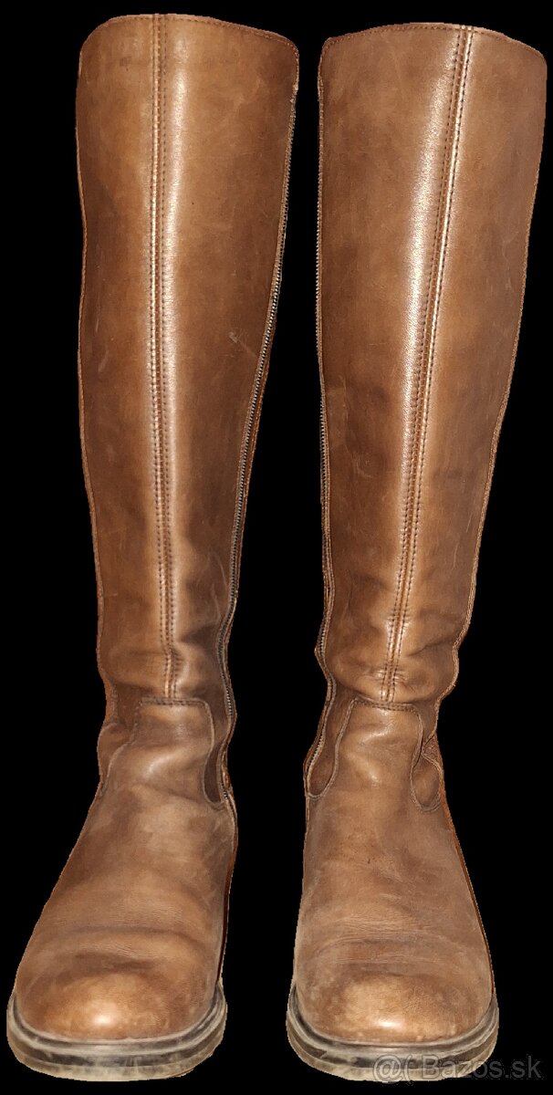 Dámske kožené čižmy Remonte Rieker - 2