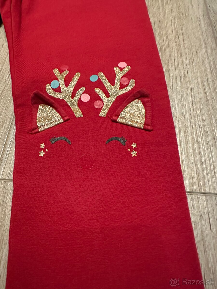 Lindex zateplené legínky sobík 128 - 2