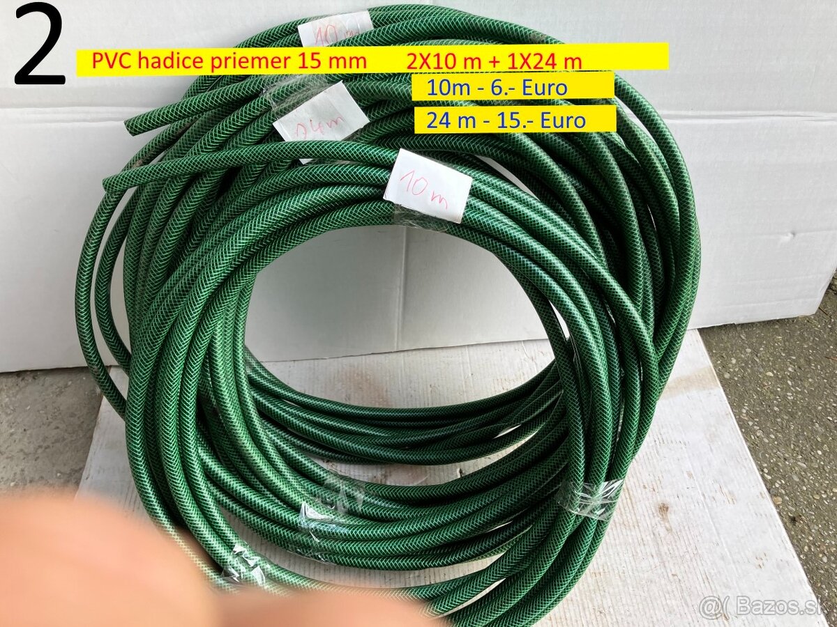 PVC hadica a postrekovače - 2