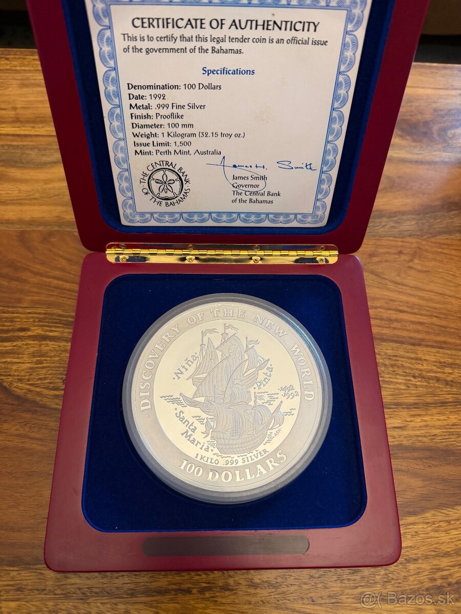 Investičná strieborná minca 1kg - 2