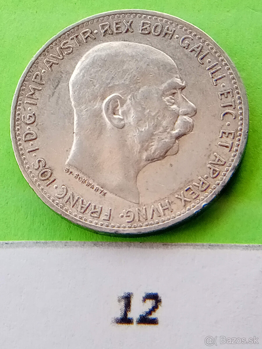 1Koruna strieborná Rakúská - 2