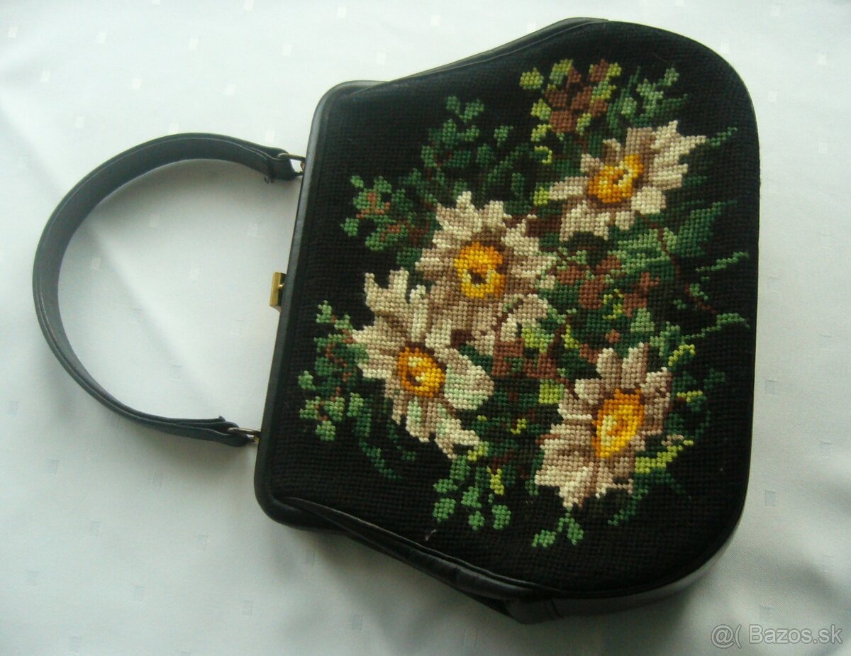 Starožitná gobelínová kabelka č. 2 - 2