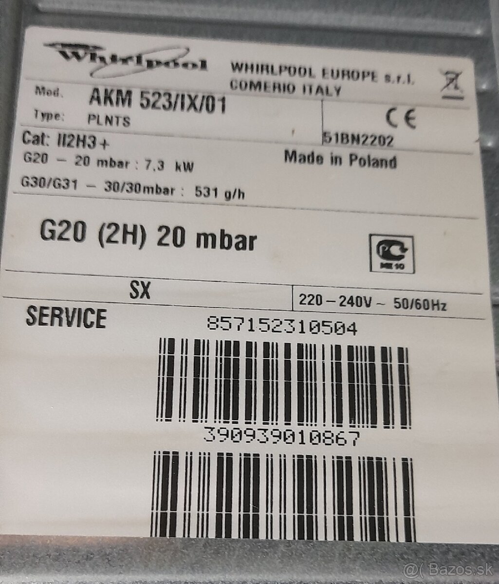 Plynová varná doska Whirpool - 2