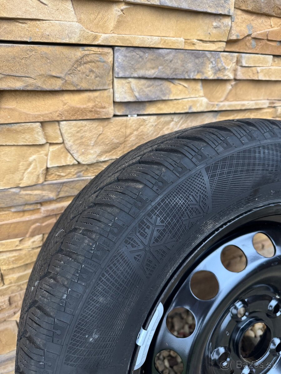 NOVÁ zimná pneumatika Continental + oceľ. disk (195/65 R15) - 2