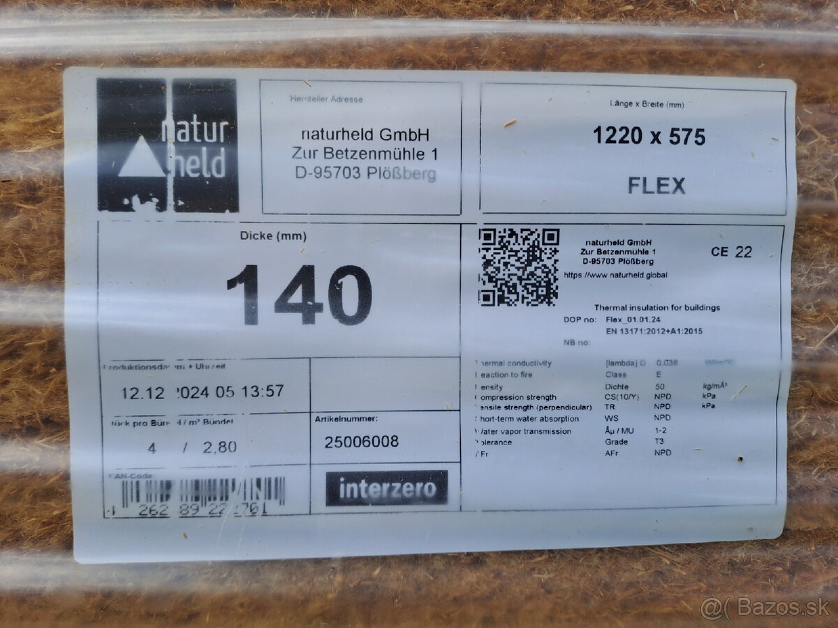 Naturheld Flex drevovláknita izolácia - 2