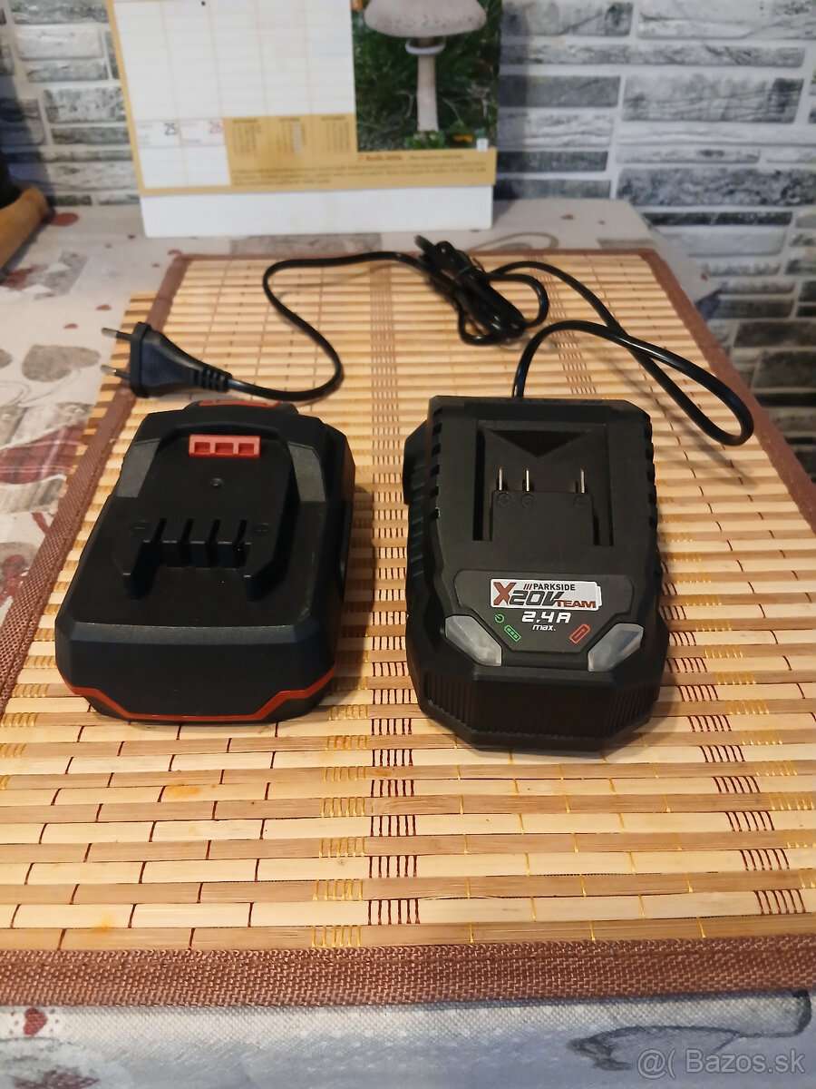 PREDAM PARKSIDE 2AH AKUMULÁTOR+NABÍJAČKA 2.4 A - 2