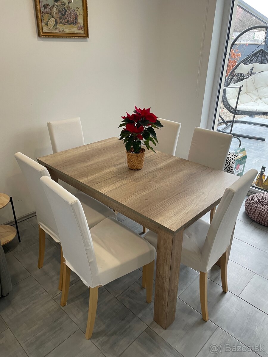 Jedálenský stôl + 6 stoličiek IKEA - 2