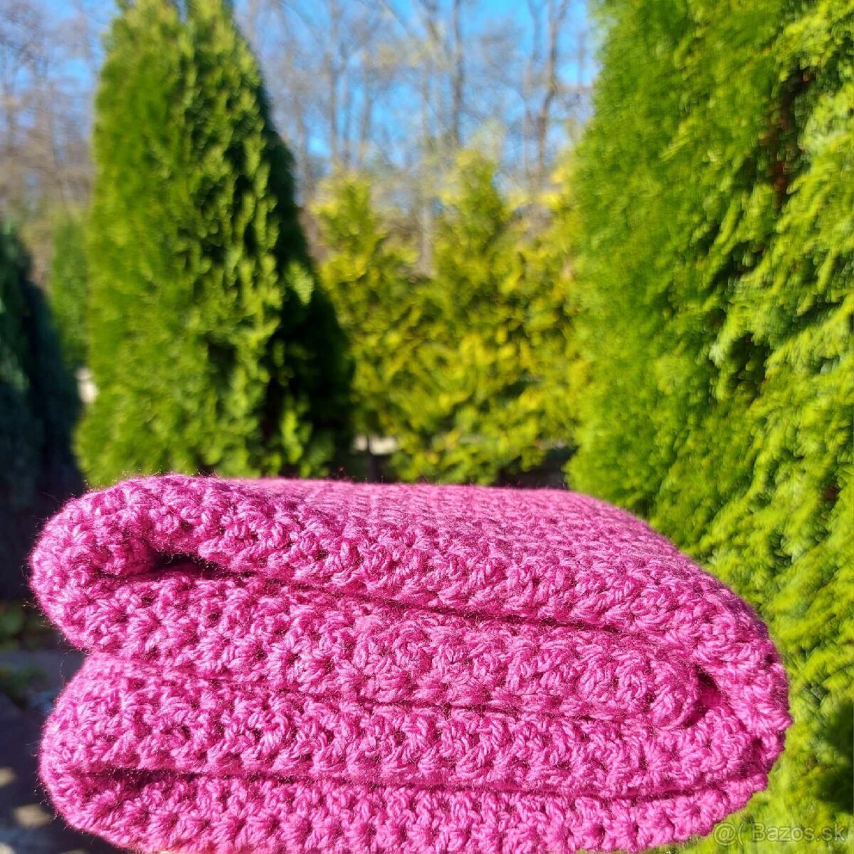 deka pre novorodencov, malinová farba - 2