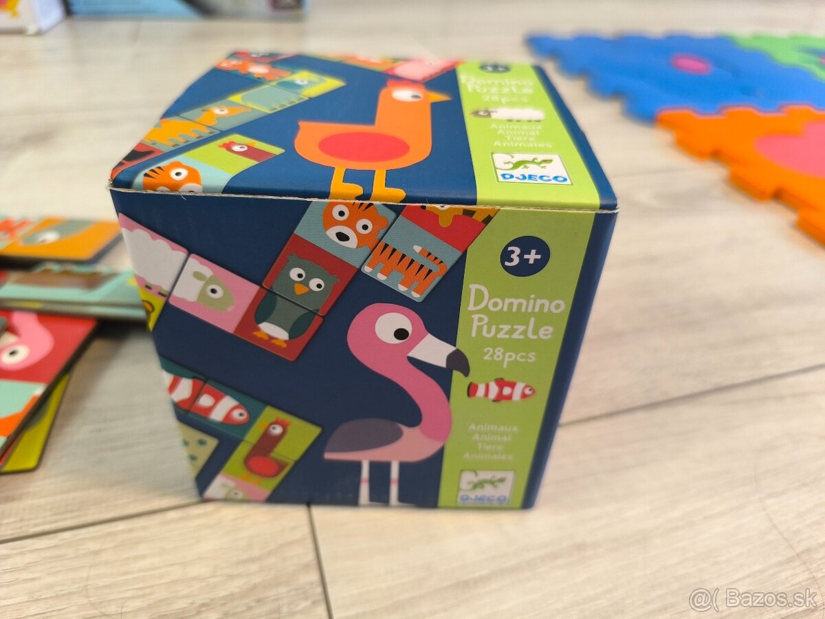 Obojstranné puzzle - domino Djeco - 2