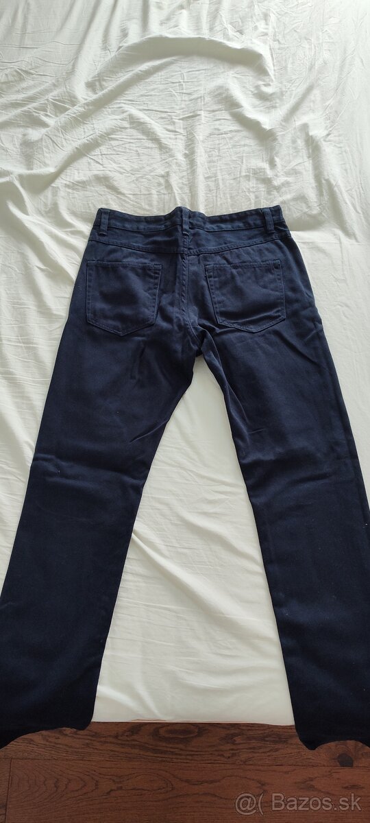 H&M tmavo modré rifle - 2