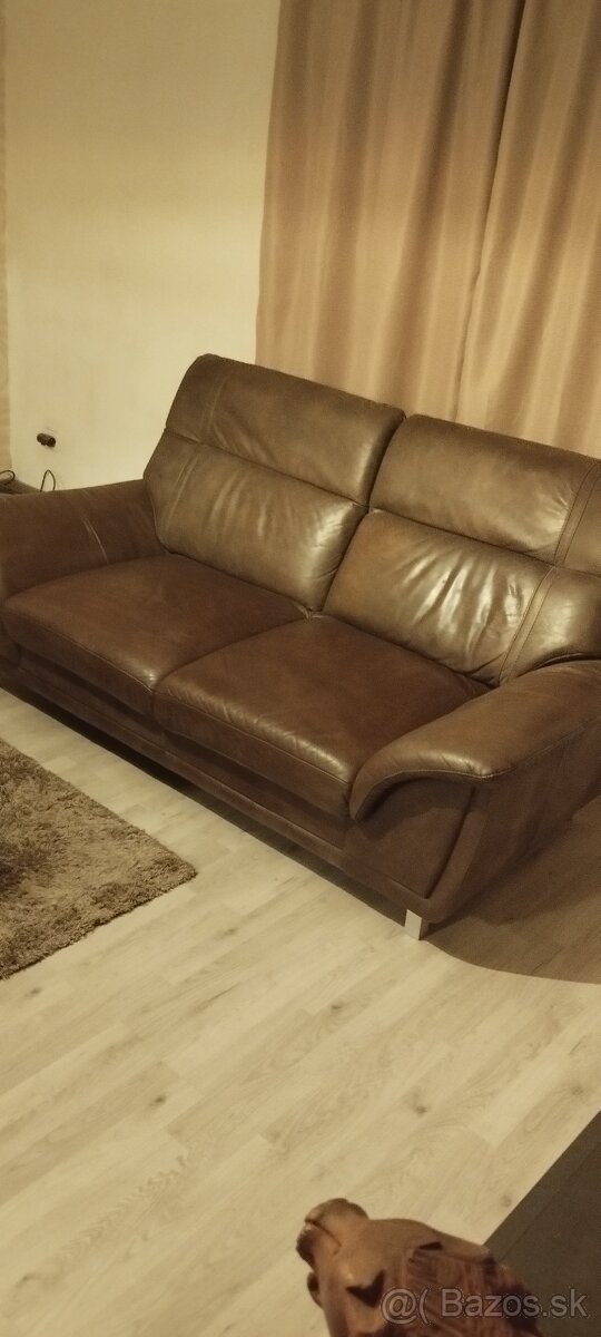 Kožený gauč 2ks. - 2