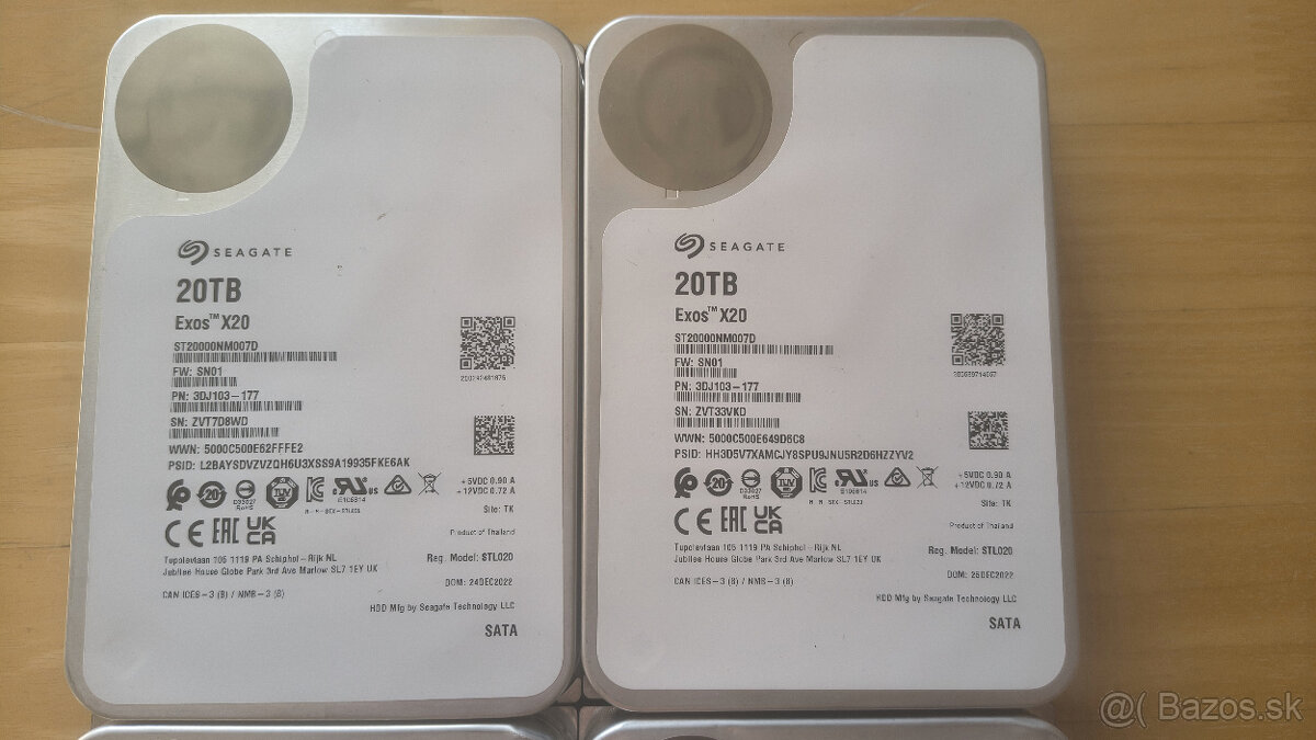 NEFUNKČNÉ Seagate Exos X20 a X18 disky - 2