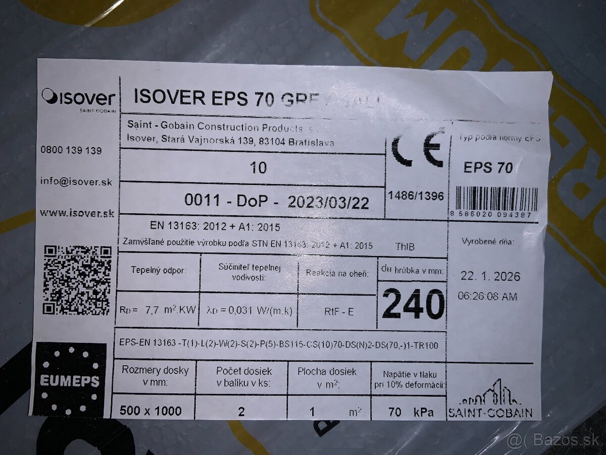 EPS Greywall 240 a kotvy - 2