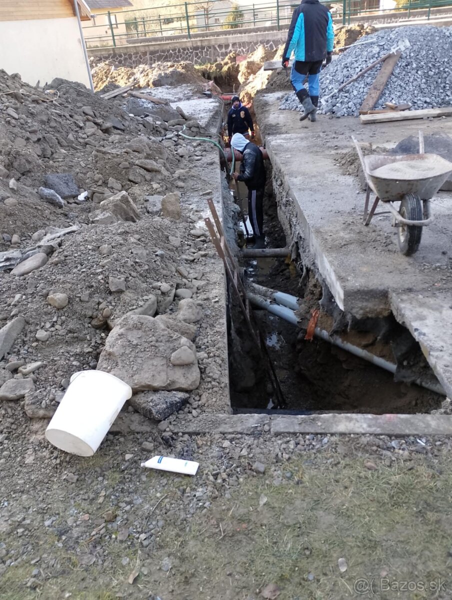 Vykopove prace minibagrom - 2