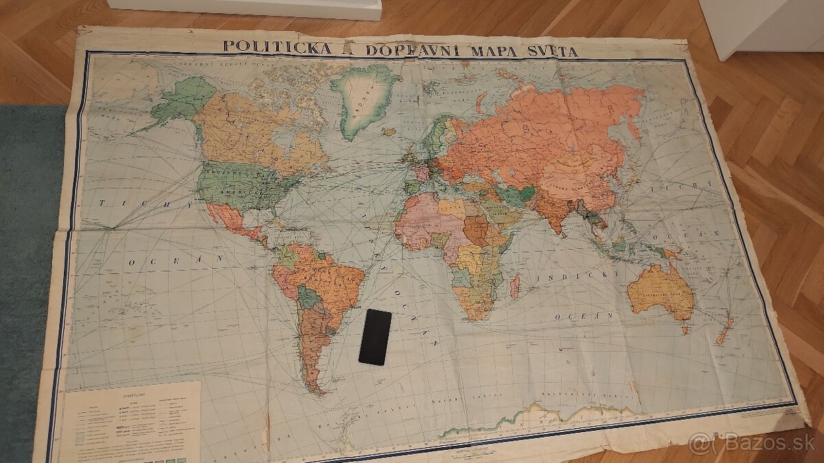 Sovietska mapa sveta 1957 - 2