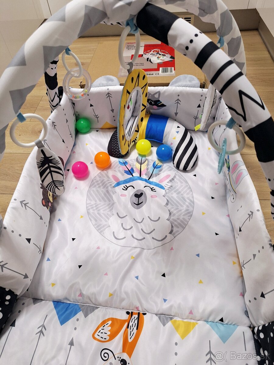 Výučbová interaktívna podložka, 110 × 100 cm, boho - 2