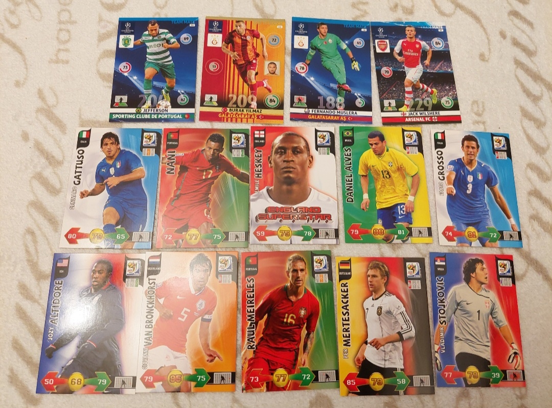 Futbalové karty, kartičky 110 ks - 2