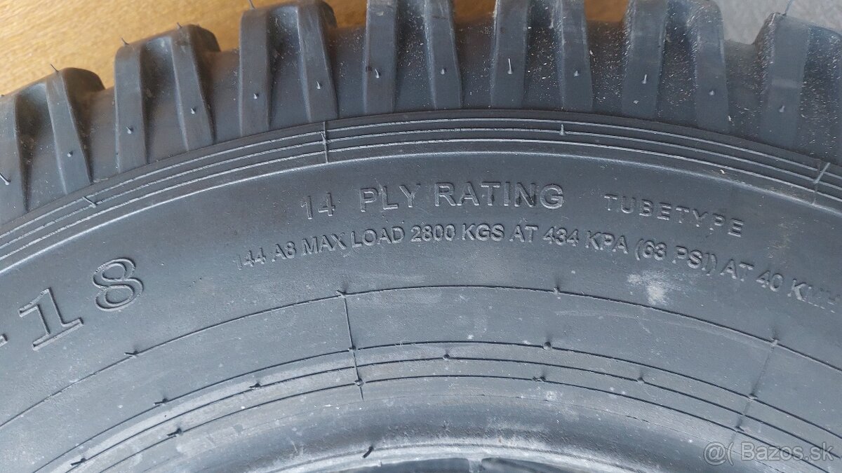 Pneu 12,5 18 pneu su 14 platové - 2