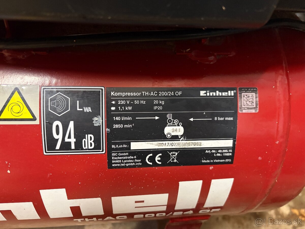 Kompresor EINHELL TH-AC 200/24 OF - 2