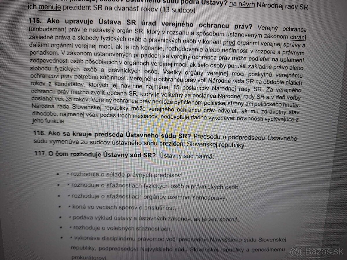 Vypracované otázky na právo - 2025 - Trnavská univerzita - 2