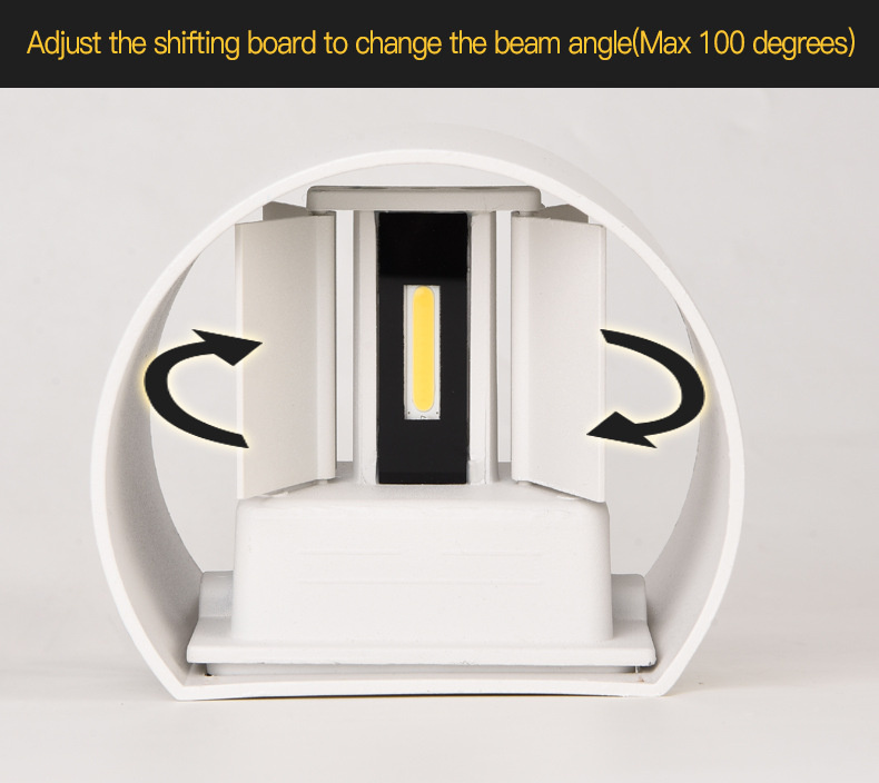 Polkruhová moderná lampa - 2