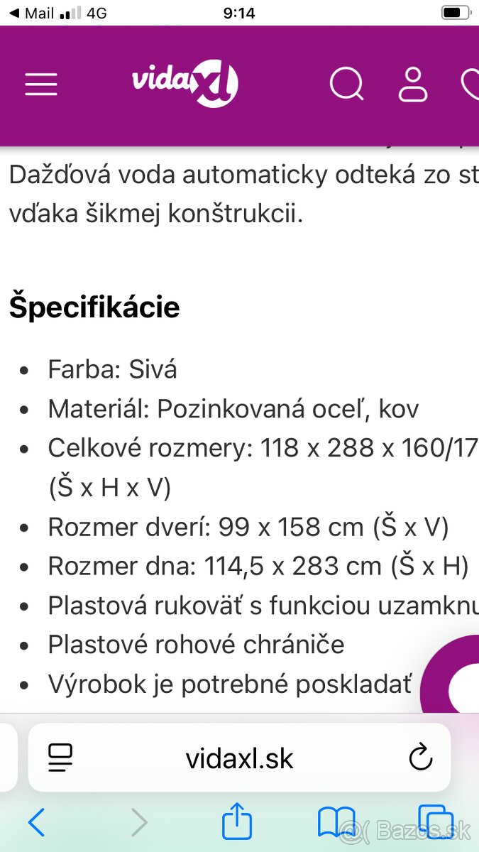 Nastenna záhradná kôlňa - 2