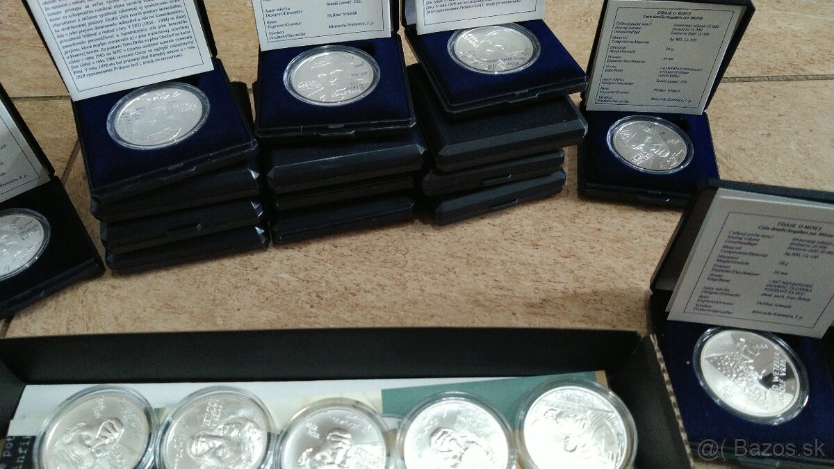 Strieborne investične mince 29ks - 2