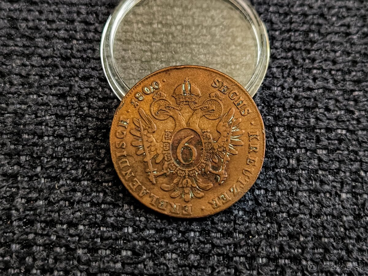 6 grajciar 1800 B - 2