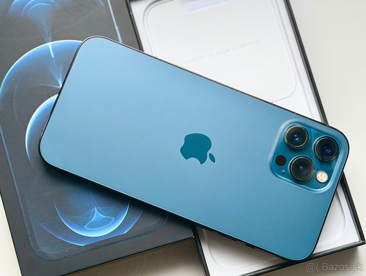 iPhone 12 Pro Max Pacific Blue BATERIE 100% TOP - 2