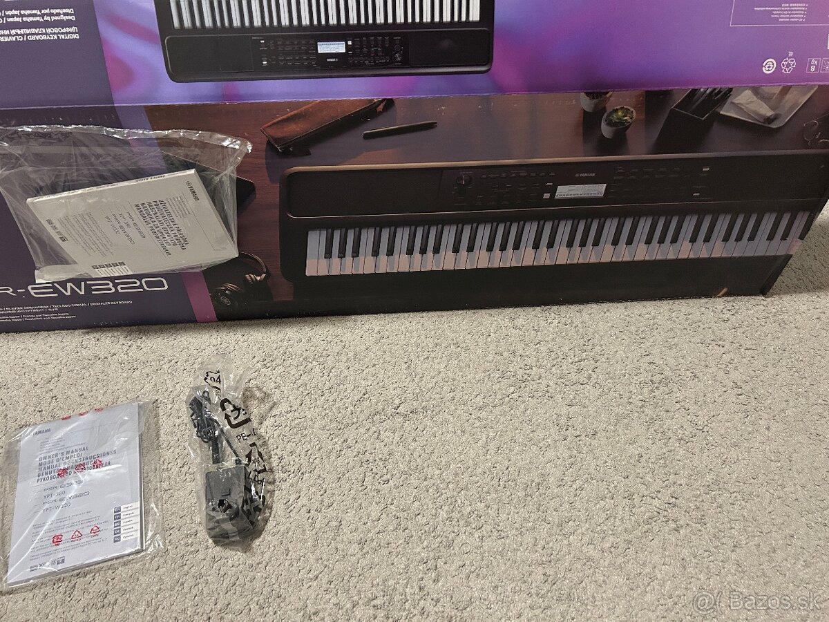 Predám klavír Yamaha PSR-EW230 -nový - 2