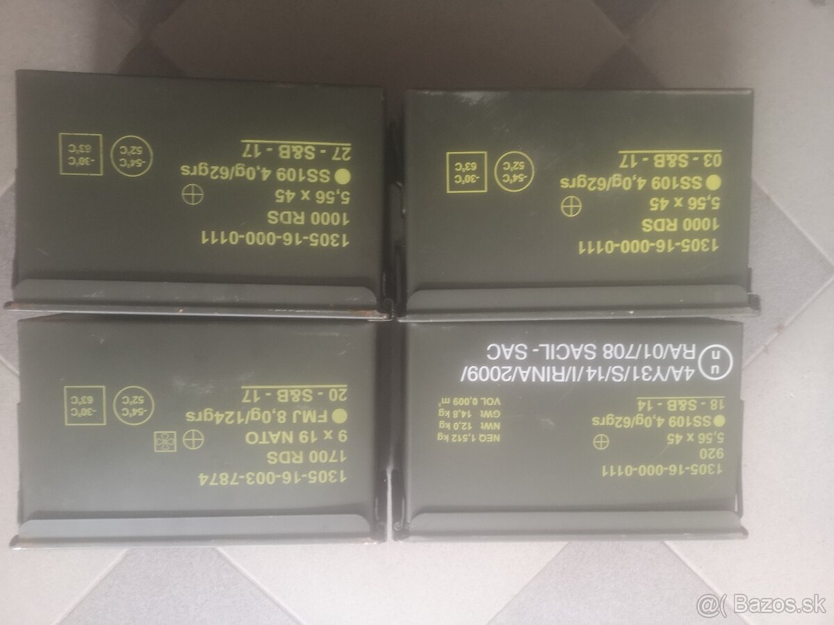 Plechová bedňa vojenská M2A1 - 2