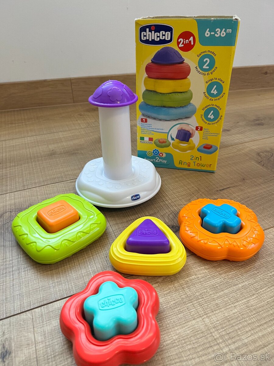 Chicco 2v1 Ring Tower – Vzdelávacia veža - 2