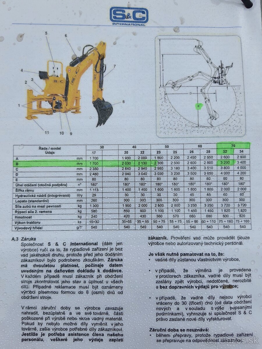 Traktorový podkop (rýpadlo) - 2