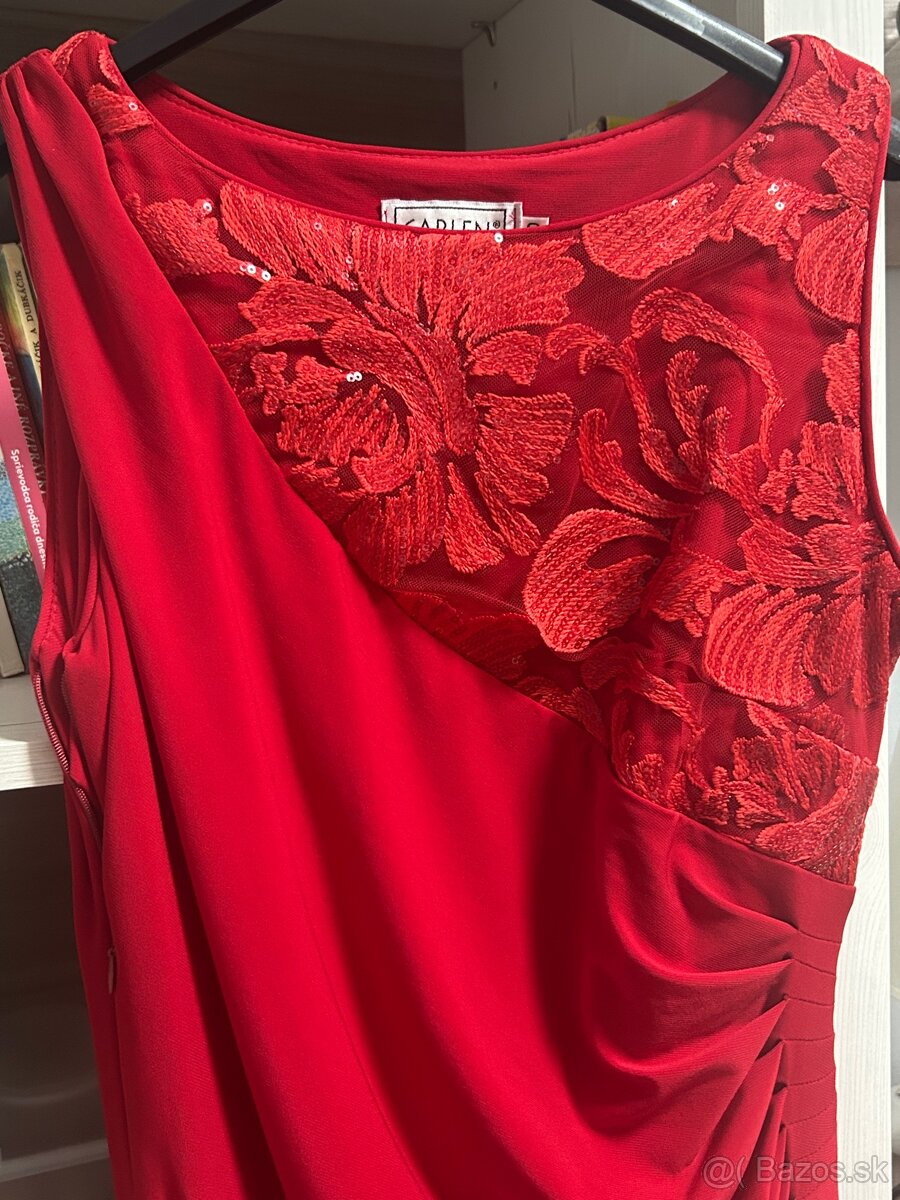 Červené spoločenské šaty - 2