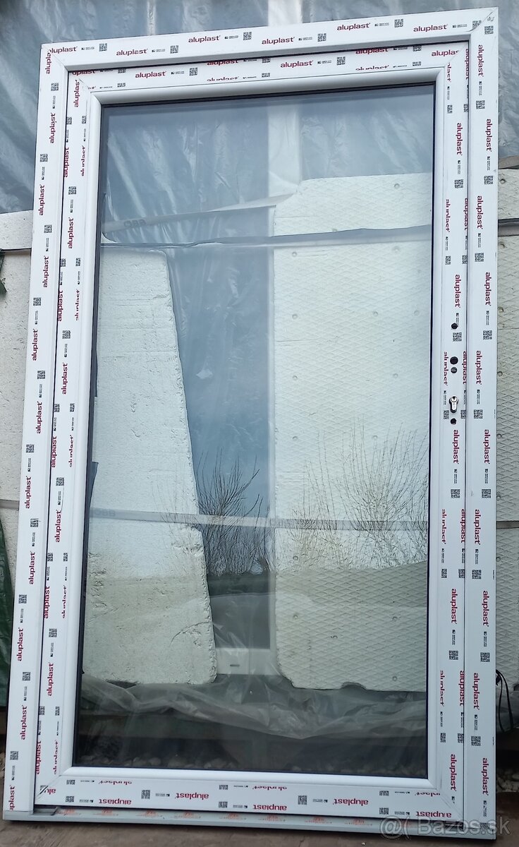 Predám vchodove dvere š 109 cm x v 185 cm antracit/biela - 2