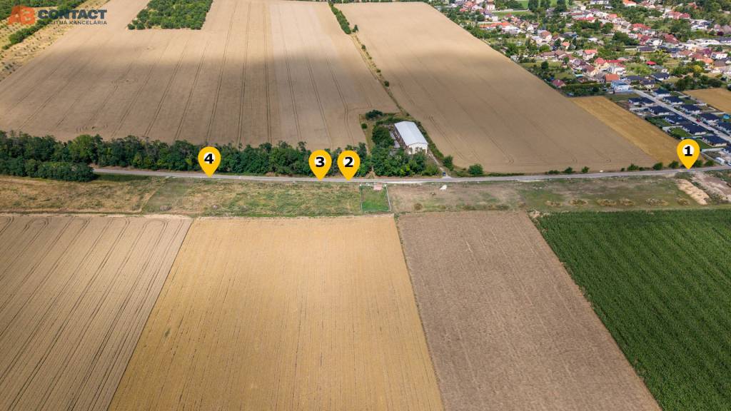 Stavebné pozemky v pokojnej uličke v obci Borovce - 2