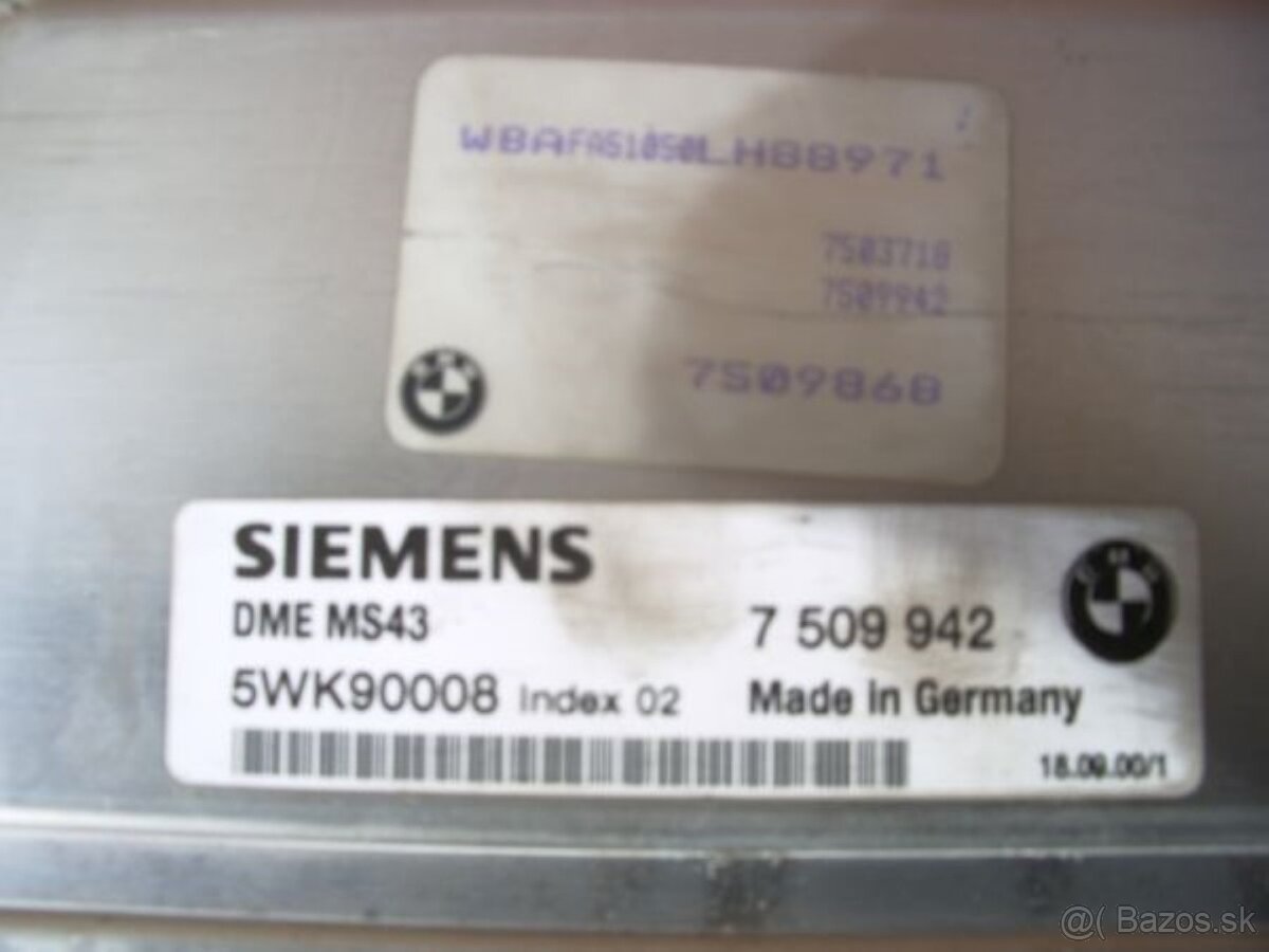 bmw x5 e53 3,0 m54 riadiaca jednotka motora - 2