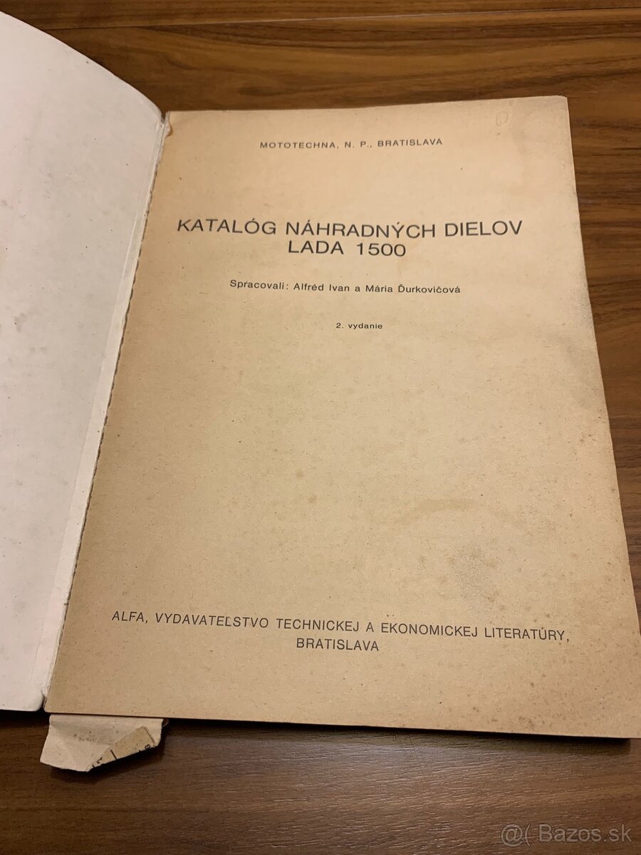 Katalóg náhradných dielov Lada 1500 - 2