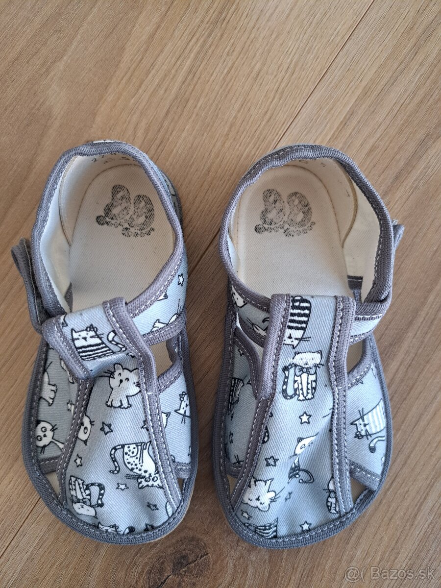 Papuče Baby Bare Grey cat - sivé NOVÉ - 2