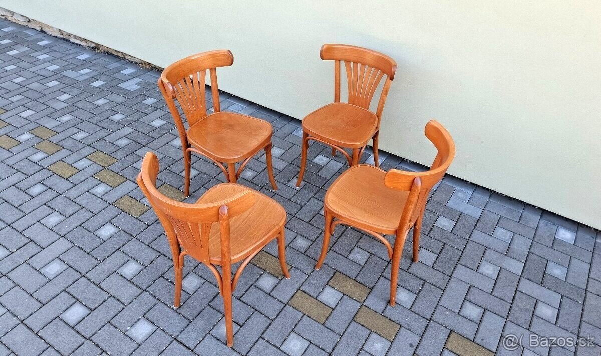 Celodřevěné židle TON 4ks - 2