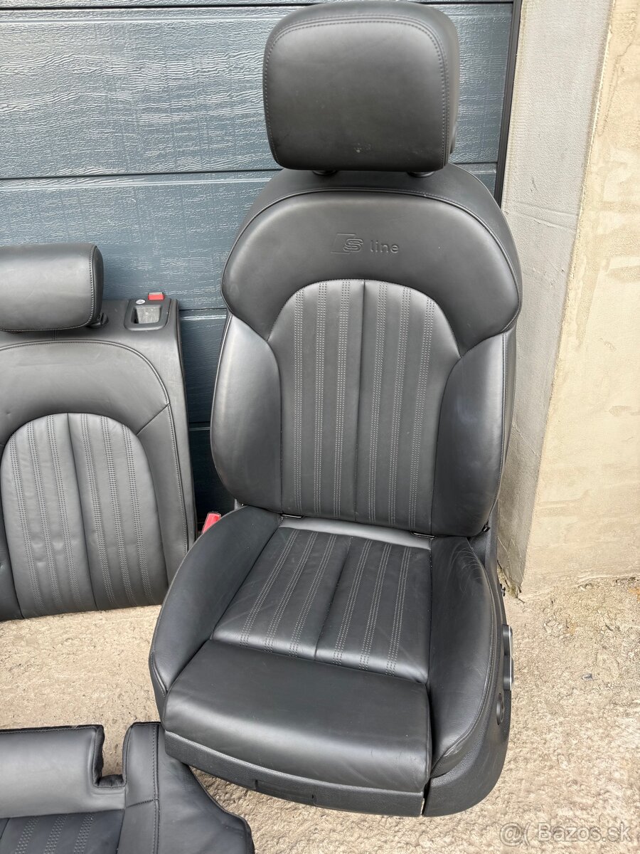 Predám kožené sedadla Audi A6 C7 S-line Facelift Sedan . - 2