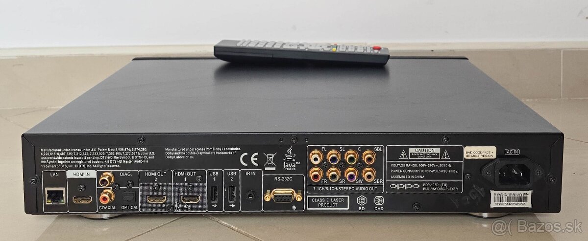 Oppo BDP-103EU / 3D Blu-ray / DVD-Audio a SACD - 2