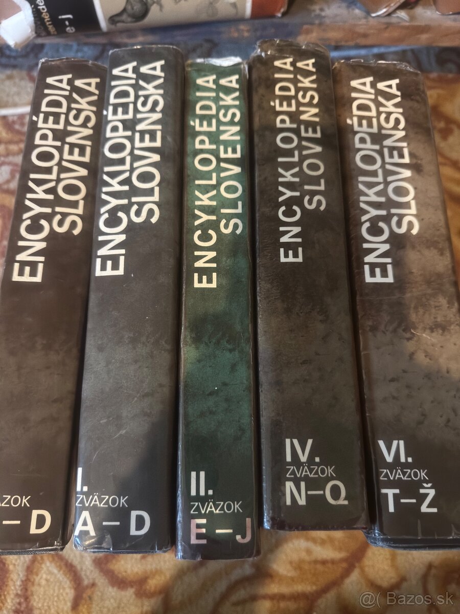Predám knihz Encyklopédia Slovenska 1.,2.,4.,6. - 2