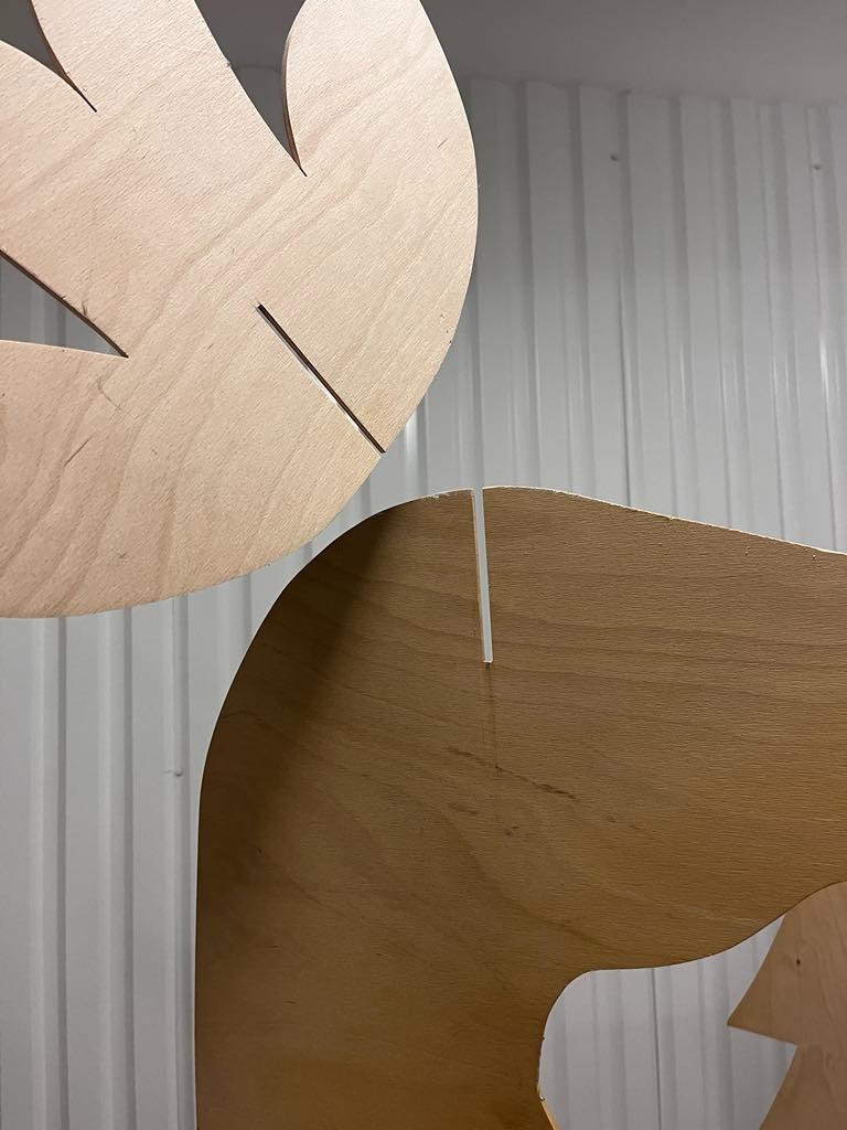 Dekorácia jeleň a strom - 2