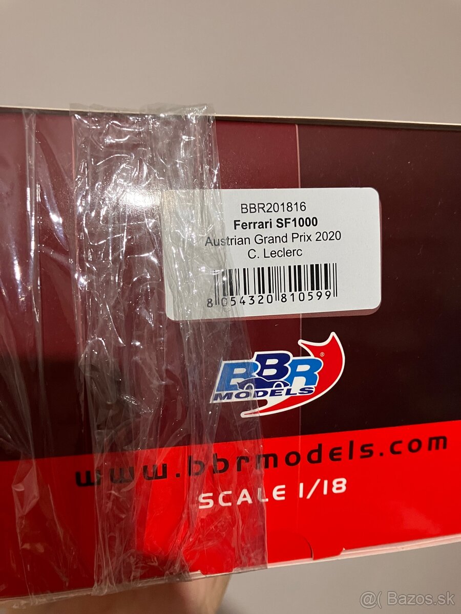 Ferrari SF1000 1/18 BBR daňový doklad - 2